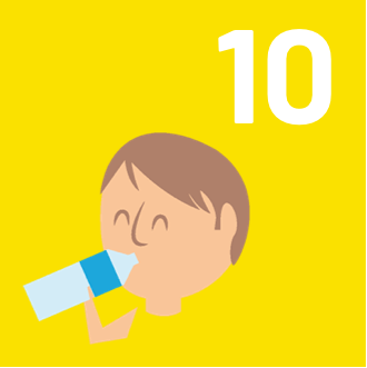 10 : Kind gehydrateerd tegen constipatie