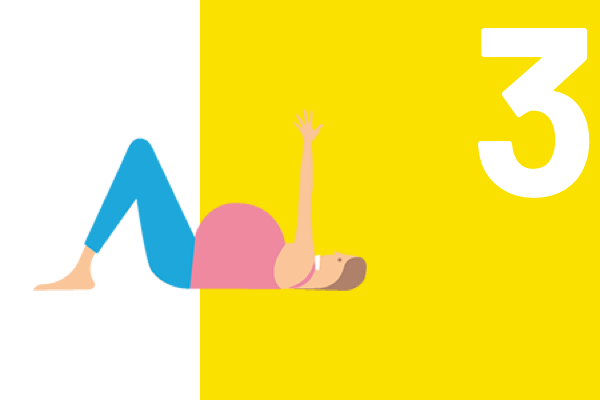 3: Zwangere vrouw doet yoga tegen constipatie