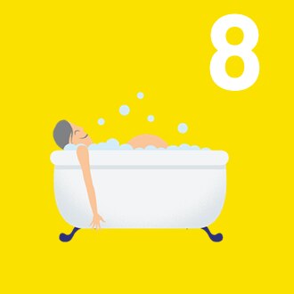 8: Ontspannen zwangere vrouw