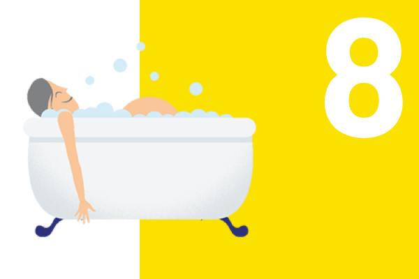 8: Ontspannen zwangere vrouw