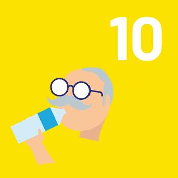 10: Senior drinkwater voor constipatie