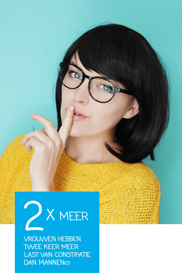 Vrouwen hebben twee keer zoveel kans op constipatie