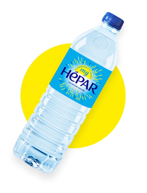 Bouteille 1 L d'eau minérale Hépar